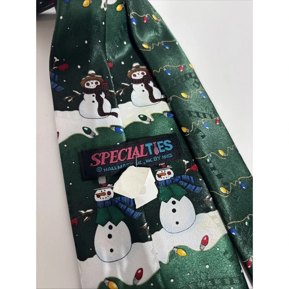 Hallmark Specialties Mens Christmas Green W/Snowmen @ Candy‎ Canes